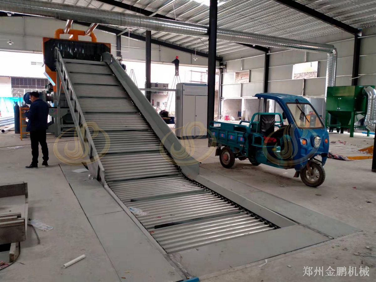 郑州金鹏废渔网粉碎机：粗破撕碎处理与钢丝分离前处理